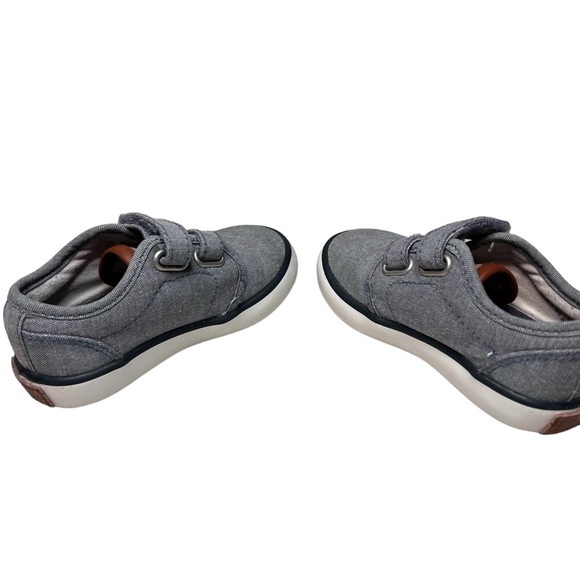 Polo Ralph Lauren Toddler Youth Size 5 Shoes Blue/Gray Slip On Comfort Sneakers - Picture 6 of 7